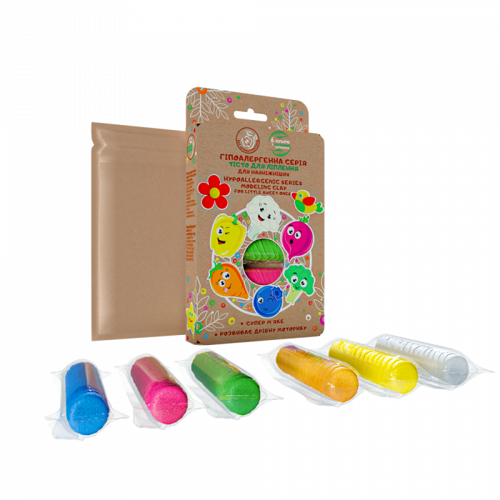 Set plastilina Lovin'Do, 100% ECO, 6 culori - 180g [2]