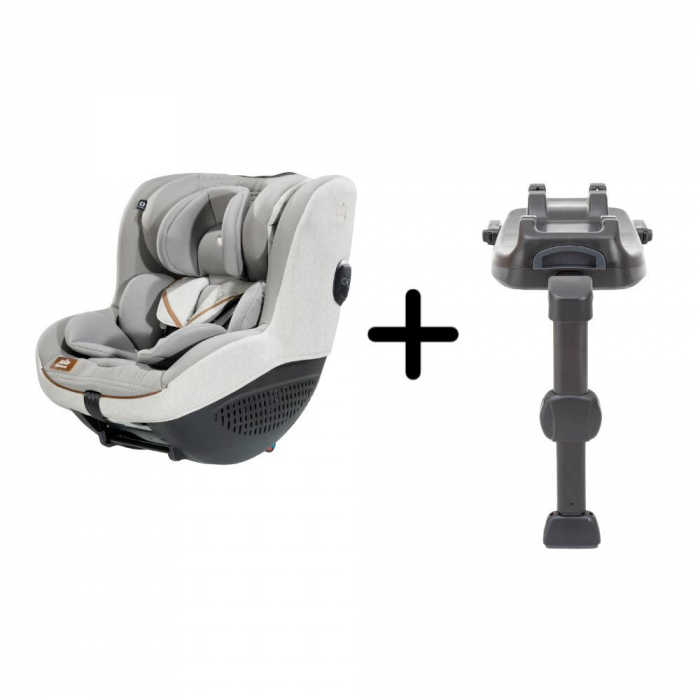 Set scaun auto i-Size Joie i-Quest Signature Oyster,  de la nastere -4 ani de la  40-105 cm + Baza i-Size i-Base LX 2, certificat R129 [2]