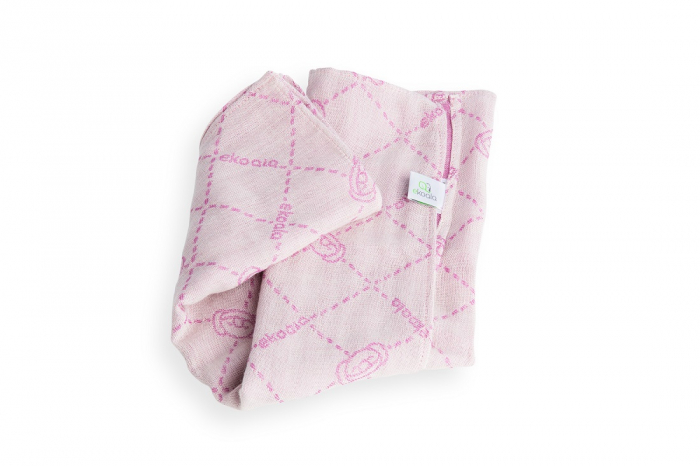 Set Swaddle si suport de prindere baveta, eKoala, Purple [4]