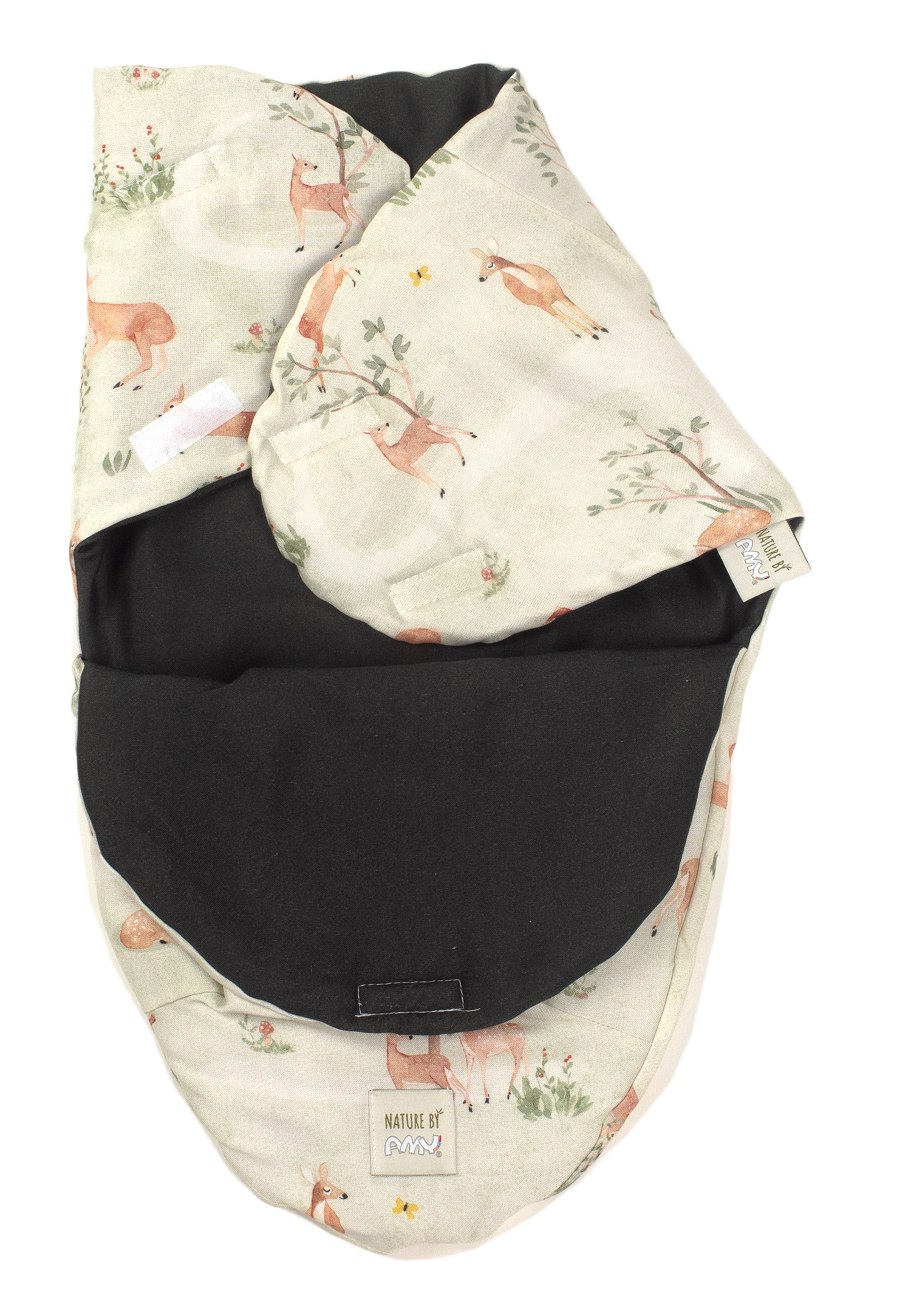Sistem de infasare Baby swaddle Nature Bamboo by Amy din Bambus, Padure [3]