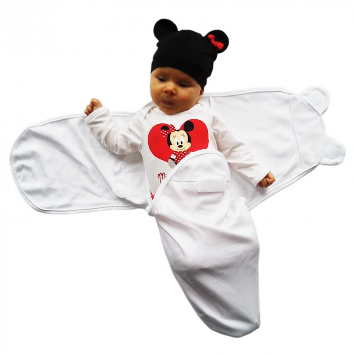 Sistem de Infasare, Eko, Bumbac 100%, 3-6Kg - Alb [4]