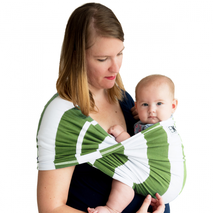 Sistem Purtare Baby K'tan Baby Carrier Print - OLIVE STRIPE - Marimea XS [2]