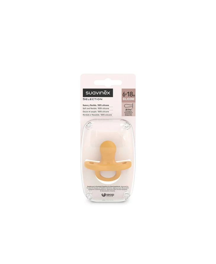 Suzetă fiziologică  Suavinex 100% din silicon SX Pro | 6-18 luni | albastru | Colour Essence [3]