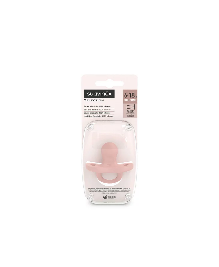 Suzetă fiziologică  Suavinex 100% din silicon SX Pro | 6-18 luni | albastru | Colour Essence [3]