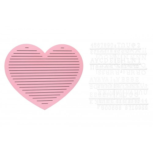 Tabla decorativa inimioara cu litere pentru personalizare- bebelusi [5]