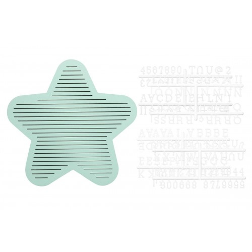 Tabla decorativa steluta bebelusi cu litere pentru personalizare [4]