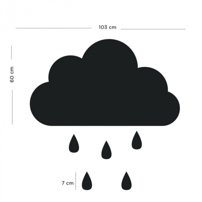Tabla magnetica norisor cu stropi de ploaie [6]