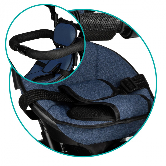 Tricicleta MoMi, MILA 5 in 1, Navy Blue [5]