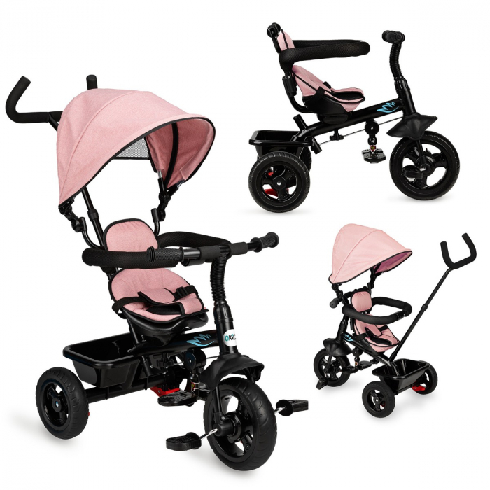 Tricicleta MoMi, MILA  5 in 1, Pink [3]