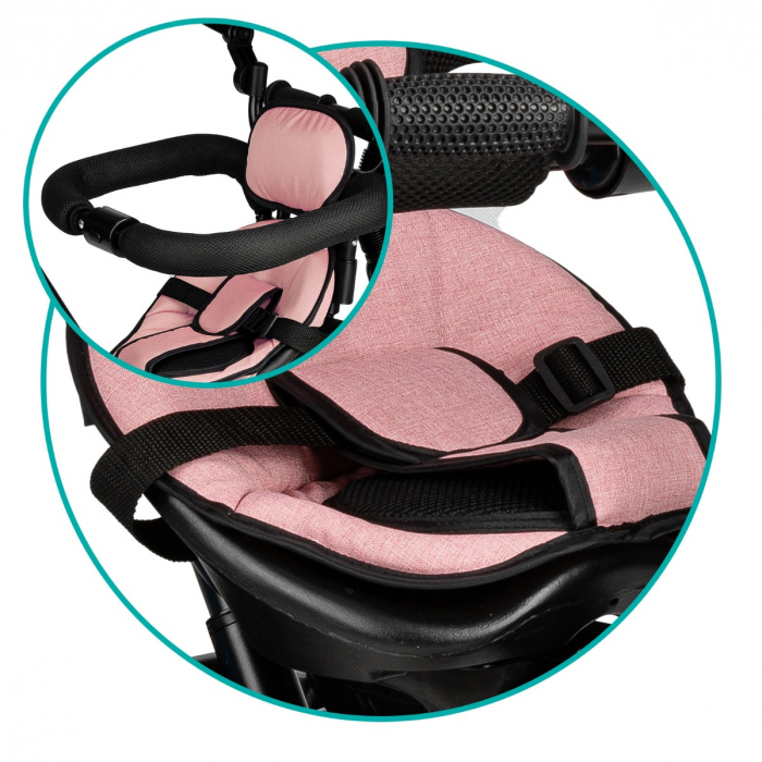 Tricicleta MoMi, MILA  5 in 1, Pink [5]
