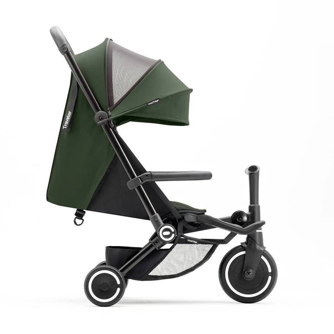 Tricicletă multifuncțională, 4 in 1, SmartTrike Traveler Culoare: Olive [2]
