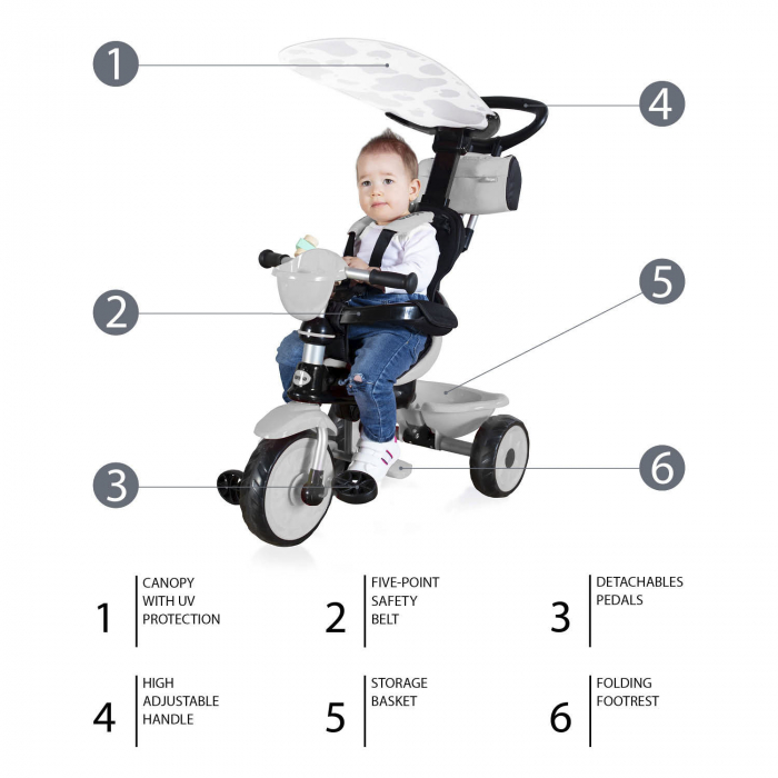 Tricicleta reglabila Go Cow [5]