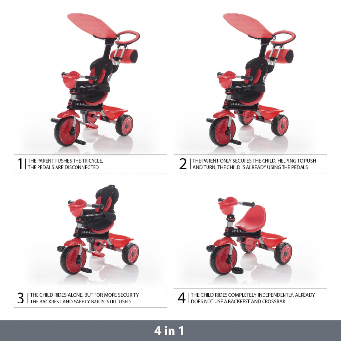 Tricicleta reglabila ZooGo Bee [3]
