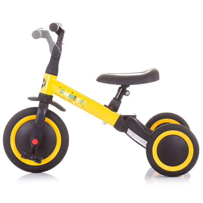 Tricicleta si bicicleta Smarty 2 in 1 red, tricicleta pentru copii, Chipolino [7]