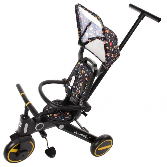 Tricicleta Uonibay 3 in 1, Pliabila si Reversibila - Cartoon [3]