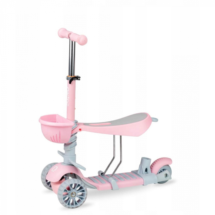 Trotineta 3 In 1 ILI Pink, Cu 3 Roti, [3]