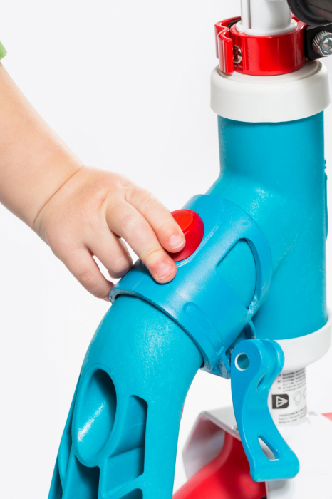 Trotineta copii 1-4 ani, transformabila 2in1, HighwayBaby+ Albastru Portocaliu, Scoot and Ride [6]