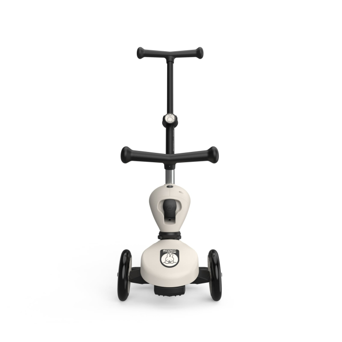 Trotinetă copii 3in1 premium Scoot & Ride HighwayKick 1 Push and Go Miffy, cu șezut și mâner pentru părinte, sistem anti-răsturnare, 1–5 ani (max. 50 kg) [4]