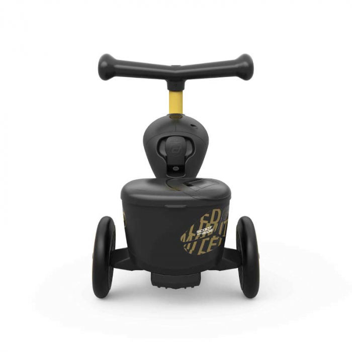 Trotineta copii cu sezut, transformabila 2in1, HighwayKick 1 Black Gold Limited, 1-5 ani, pana la 50 kg, [6]
