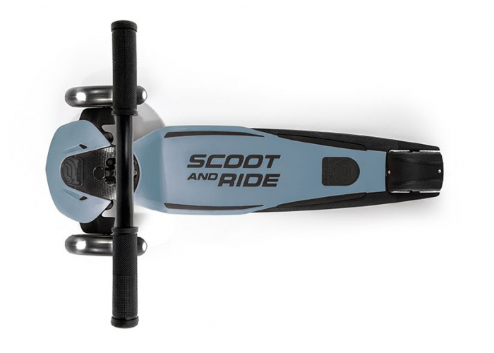 Trotineta copii pliabila, reglabila, roti luminoase, Highwaykick 5 Led Steel, 5 ani +, pana la 80 kg, Scoot  Ride [2]