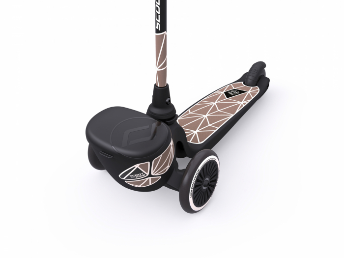 Trotineta copii pliabila, suport jucarie, Highwaykick 2 Lifestyle Brown Line, 2 ani +, pana la 50 kg [6]
