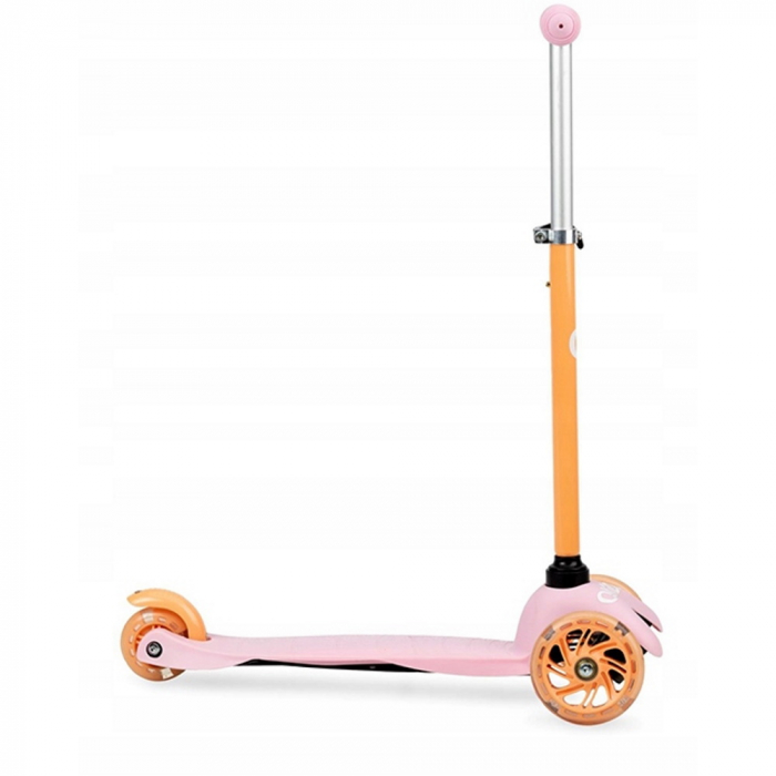 Trotineta cu 3 roti, QKIDS, LUMIS Orange, Ghidon reglabil pe 3 trepte, Flexbrake [3]