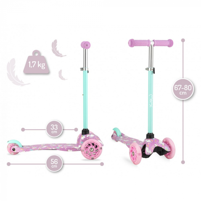 Trotineta de echilibru MoMi WEENDY Unicorn [5]