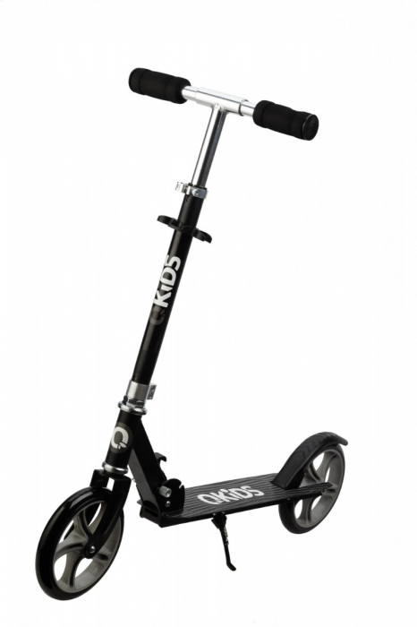 Trotineta freestyle, QKIDS, WEISS Black, Ghidon reglabil pe 3 trepte, Amortizor Easy&Up, Platforma anti-derapanta, Pliabila, Aluminiu [2]