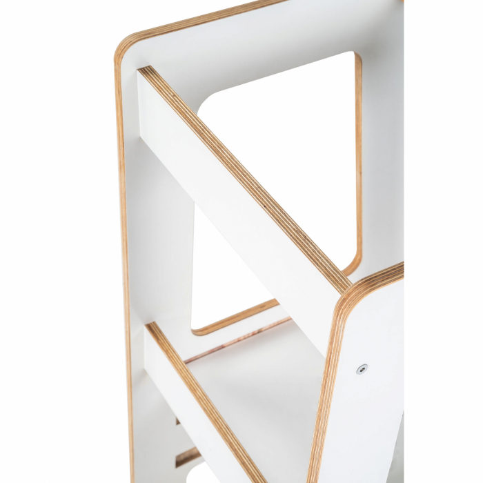 Turn de invatare ajustabil, Learning Tower, Ajutor de bucatarie MeowBaby   Scandi, Alb [7]