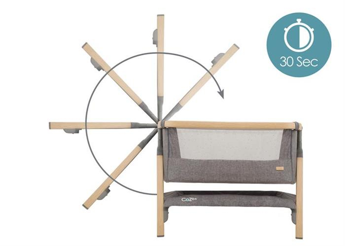 Patut 2 in 1 co-sleeper CoZee Oak [3]