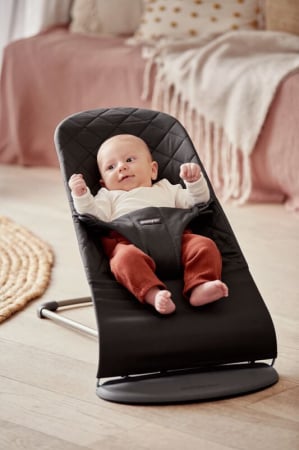 BabyBjorn - Balansoar Bliss Black din tesatura matlasata cu aspect Clasic [5]