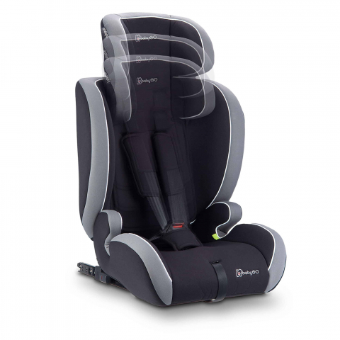 BabyGo - Scaun auto i-Size FreeFix Grey, de la 18 luni - 12 ani - certificat R129 [5]