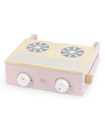 Jucărie din lemn -  Aragaz pliabil - roz [1]