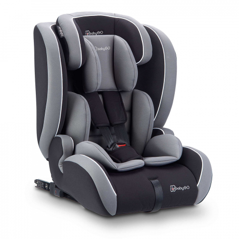 BabyGo - Scaun auto i-Size FreeFix Grey, de la 18 luni - 12 ani - certificat R129 [7]