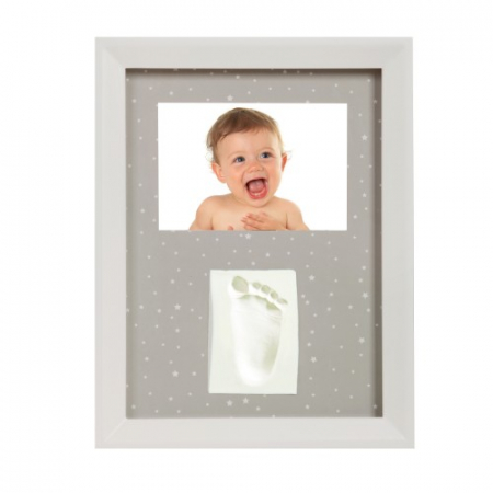 Cadouri baby shower - Kit rama foto simpla cu mulaj si 3 culori pentru fundal