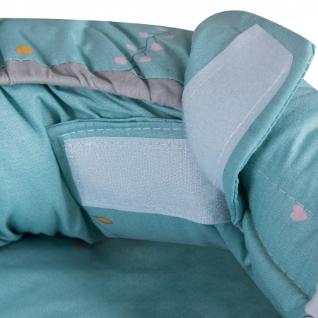 Suport de dormit Babynest, 70x45 cm, Airy Blue Sea [2]
