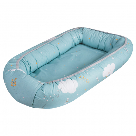 Baby nests - Suport de dormit Babynest, 70x45 cm, Airy Blue Sea