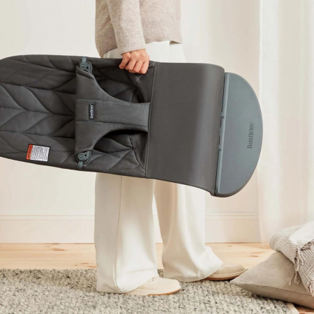 BabyBjorn - Balansoar Bliss Anthracite cu aspect delicat de petala, tesatura matlasata [9]