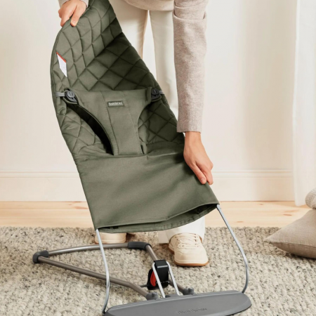 BabyBjorn - Balansoar Bliss Dark Green din tesatura matlasata cu aspect Clasic [5]