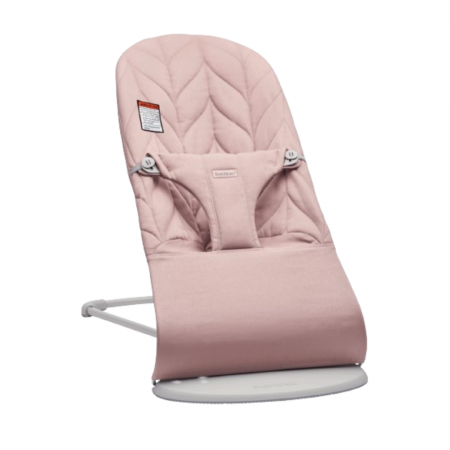 BabyBjorn - Balansoar Bliss Dusty Pink cu aspect delicat de petala, tesatura matlasata, cu bara de jucarii inclusa [1]