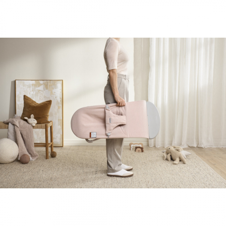 BabyBjorn - Balansoar Bliss Light Pink din tesatura melange cu aspect Clasic [3]