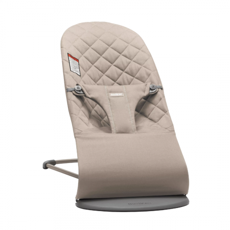 CAMERA COPILULUI - BabyBjorn - Balansoar Bliss Sand Grey din tesatura matlasata cu aspect Clasic