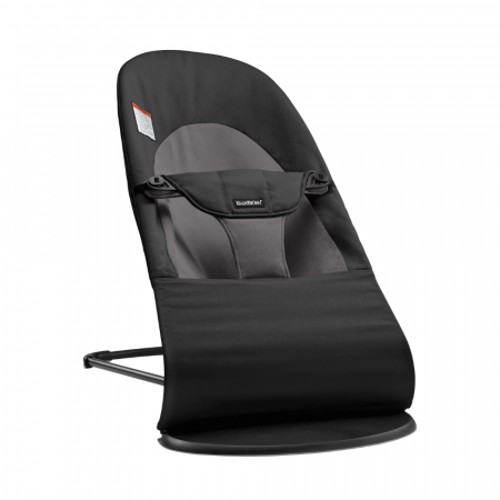Balansoare Bebelusi - BabyBjorn - Balansoarul Balance Soft Black/Dark Gray, Tesatura