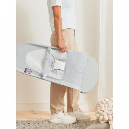 BabyBjorn - Balansoarul Balance Soft Silver/White, Mesh [5]