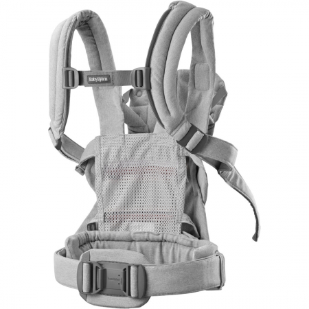 BabyBjorn - Marsupiu anatomic cu multiple pozitii de purtare colectia Harmony, tesatura melange, Light Gray [1]