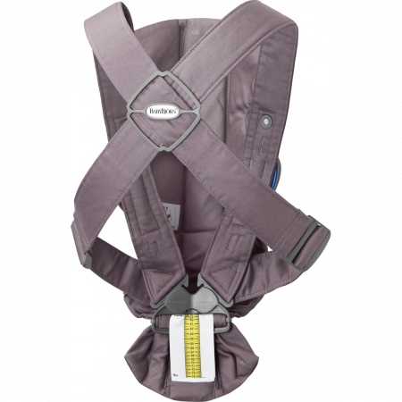 BabyBjorn - Marsupiu anatomic Mini, cu multiple pozitii de purtare, Dark Purple, Bumbac [2]