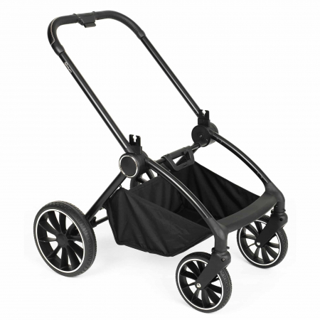 BabyGo - Carucior 3 in 1 Harmony Grey cu maner reglabil pe inaltime, cadru Black [26]