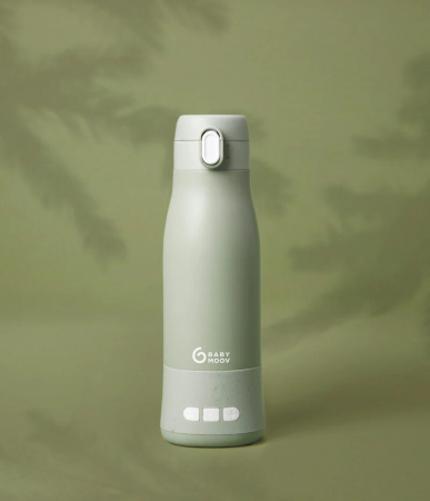 Babymoov - Moov & Feed Incalzitor de biberoane portabil si reincarcabil, Sage Green [3]