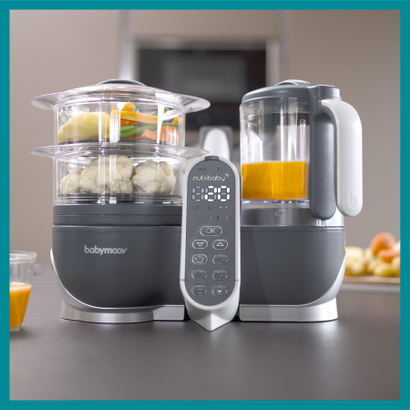 Robot Babymoov multifunctional 5 in 1 Nutribaby (+) Industrial Grey [14]