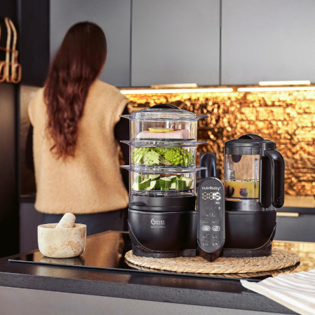 Babymoov - Robot multifunctional 5 in 1 Nutribaby (+) XL, Mineral Black [1]